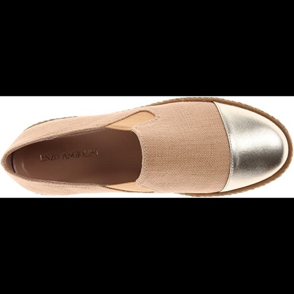 Enzo Angiolini Vayatama Jute & Silver Espadrilles - Picture 2 of 8